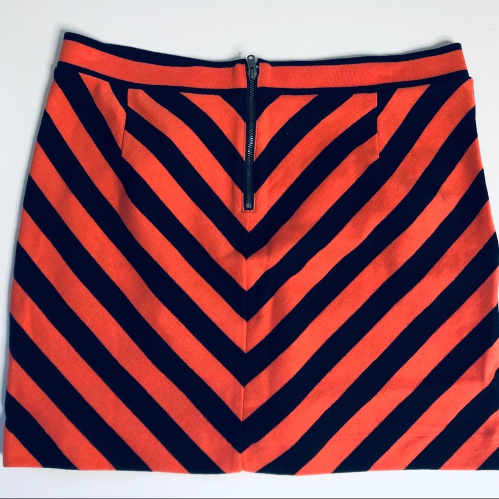 NWT Gap Striped Knit Mini Skirt Navy & Coral